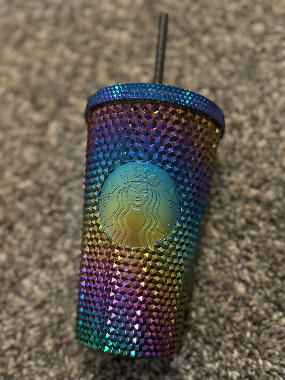 Starbucks Rainbow Studded Tumbler - Blue/Purple/Green/Gold